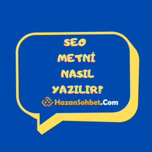 Seo Metni Nasil Yazilir